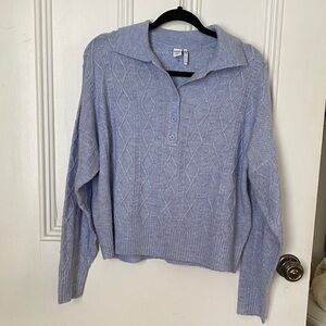 Twik Soft Blue Knit Cardigan